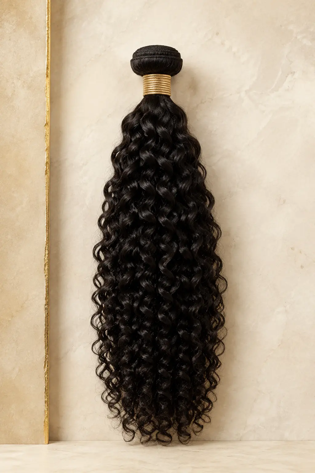 Raw Natural Curly raw hair texture sample