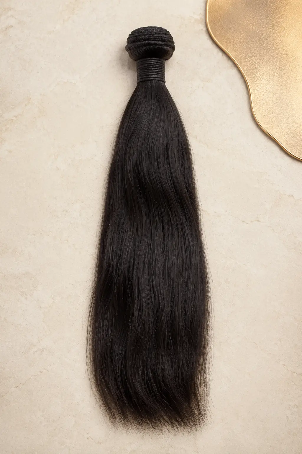 Raw Natural Straight raw hair texture sample